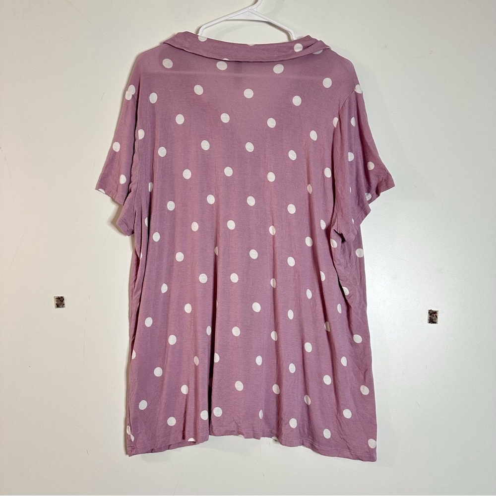 Torrid Super Soft Button Through Short Sleeve Sle… - image 6